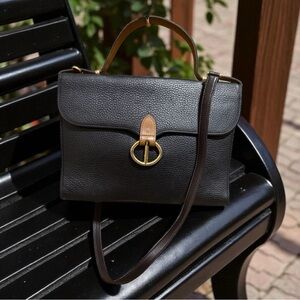 Dior Black Messenger Shoulder Bag w/COA